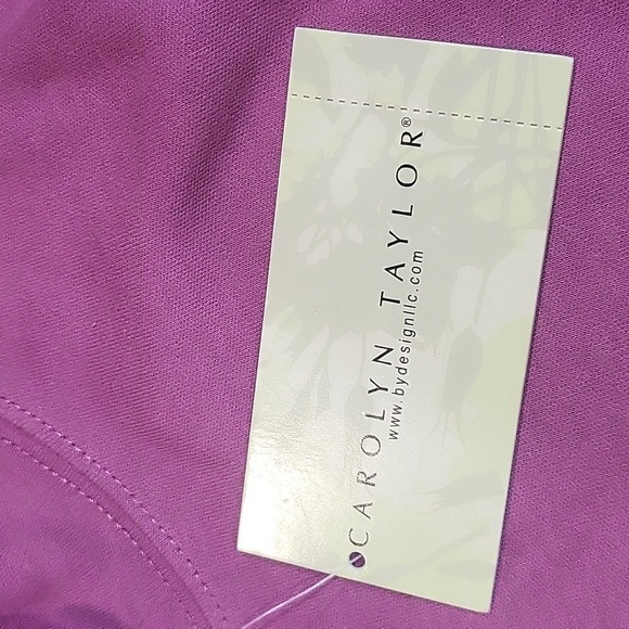 NWT Pink/ Purple Caryolyn Taylor Mock Turtleneck Size M - Picture 5 of 5